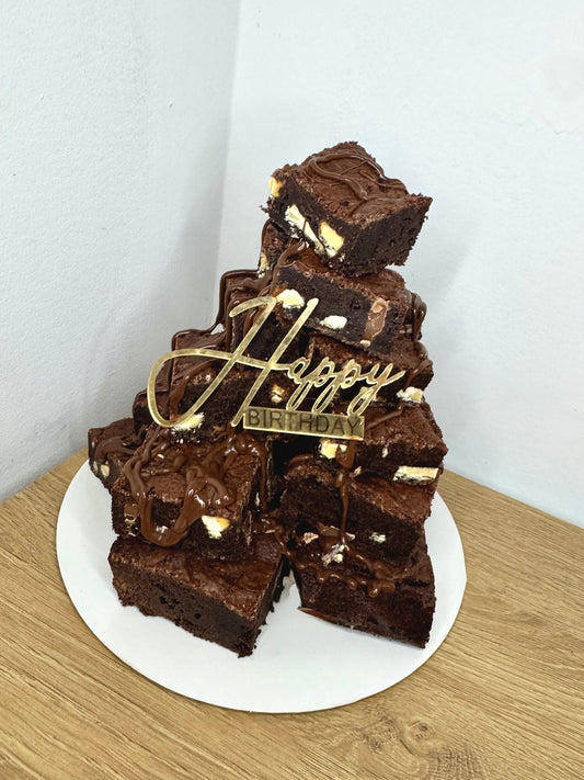 Brownie Stack Kit - Happy Birthday- Small (Triple Chocolate)