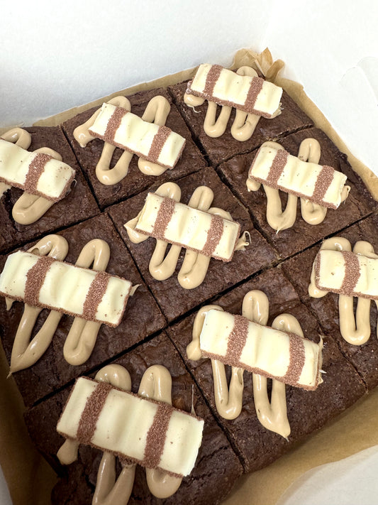White Kinder Bueno Brownies