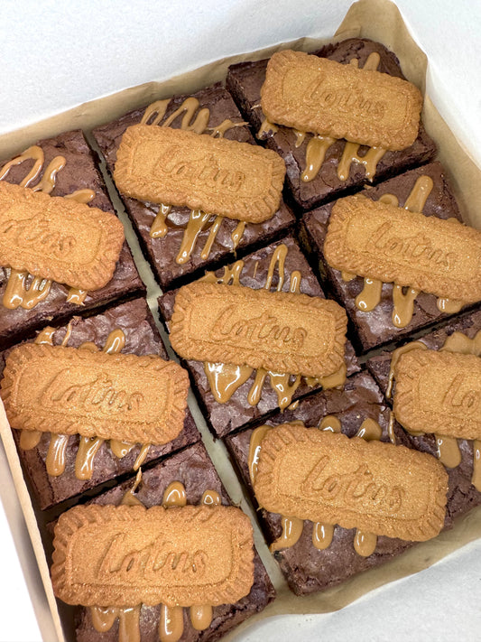 Lotus Biscoff Brownie Box